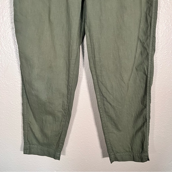 Eileen Fisher Tapered Organic Cotton Crop Pants Size XS Color Olive - Picture 7 of 13